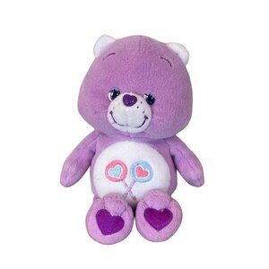 Care Bears 2002 Share Bear Lollipops 8" Plush - Care Bear Stuffed Toy